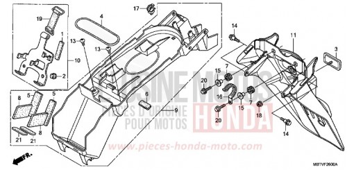 GARDE-BOUE ARRIERE XL1000VB de 2011